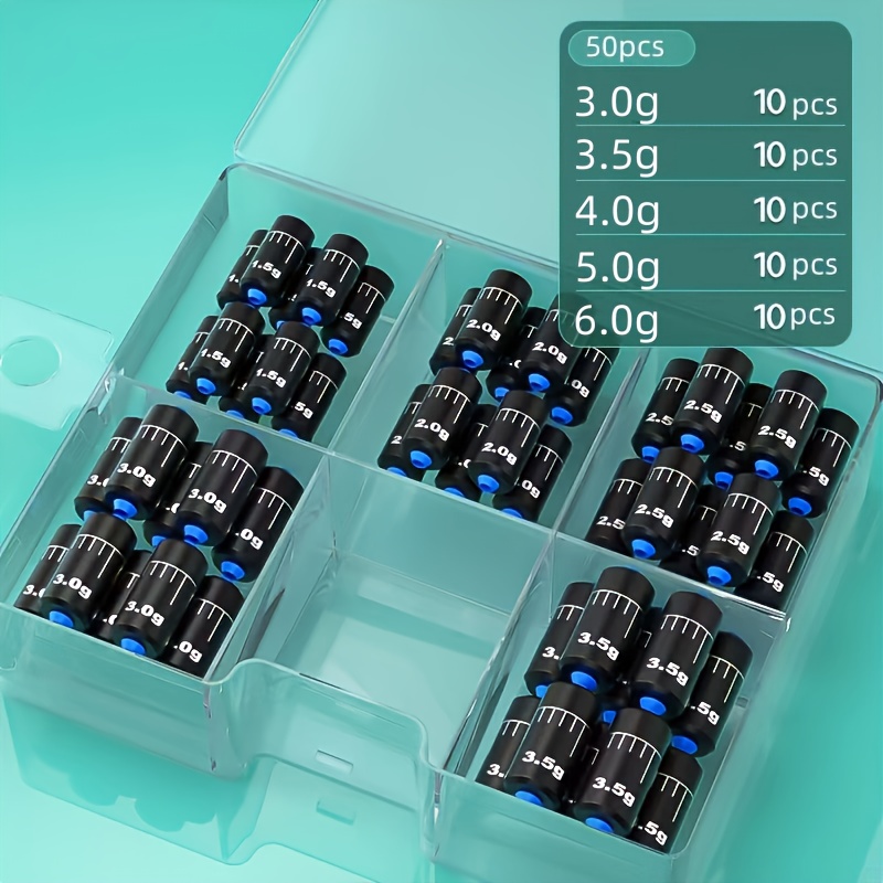 Adjustable Fishing Lead Weight Set, 50-100pcs, Cuttable Lead Sinkers 3g-6g for Freshwater Saltwater Fishing, Essential Fishing Tools, Major Material Lead