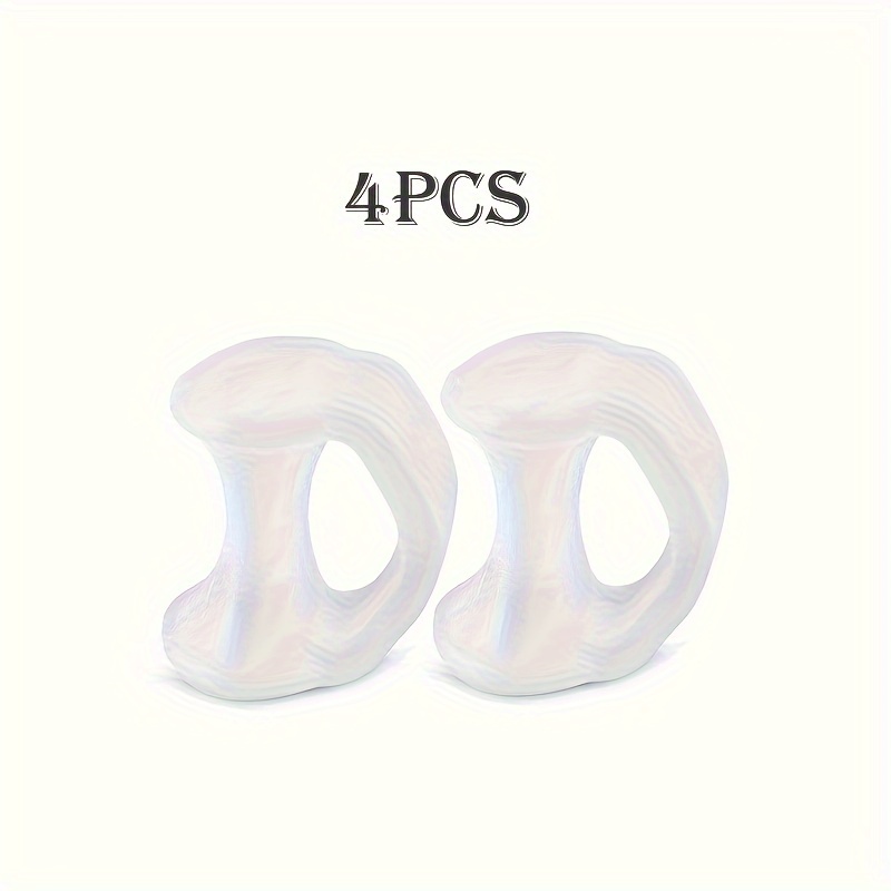Image of 4pcs Toe Separators For Women And Men, Gel Toe Spacer Cushion Pads-for Prevent Toes From Rubbing And Toes Squeezing Against For Daily Use