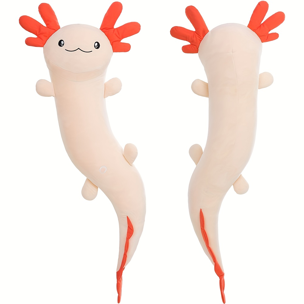 Image of -the-dark Long Salamander-shaped Pink Body Pillow - 122cm (-the-dark Ears And Tail)