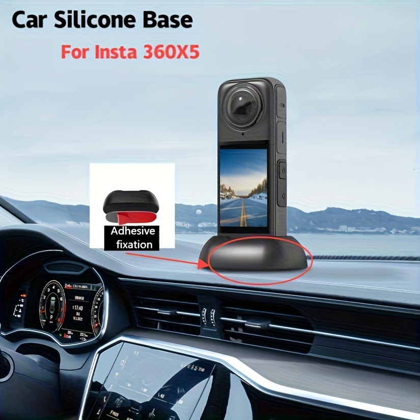 TEMU Base en silicone, spécialement conçue pour X5, avec support adhésif pour la photographie en voiture, sûre et stable