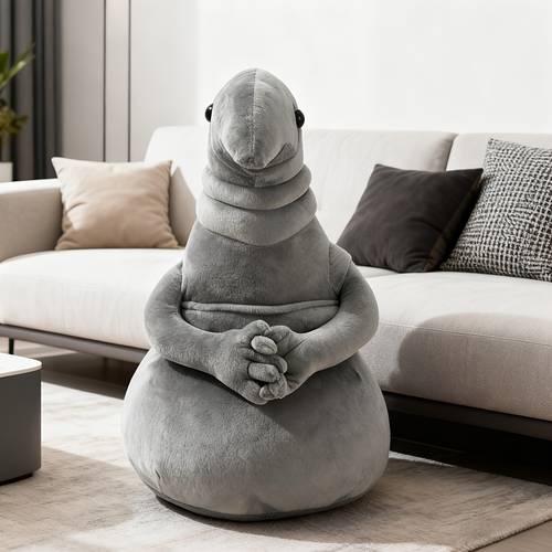 small monster plush dolls cute soft stuffed animals with filling grey creatures suitable for birthday holiday cuddle gifts 35cm 20cm