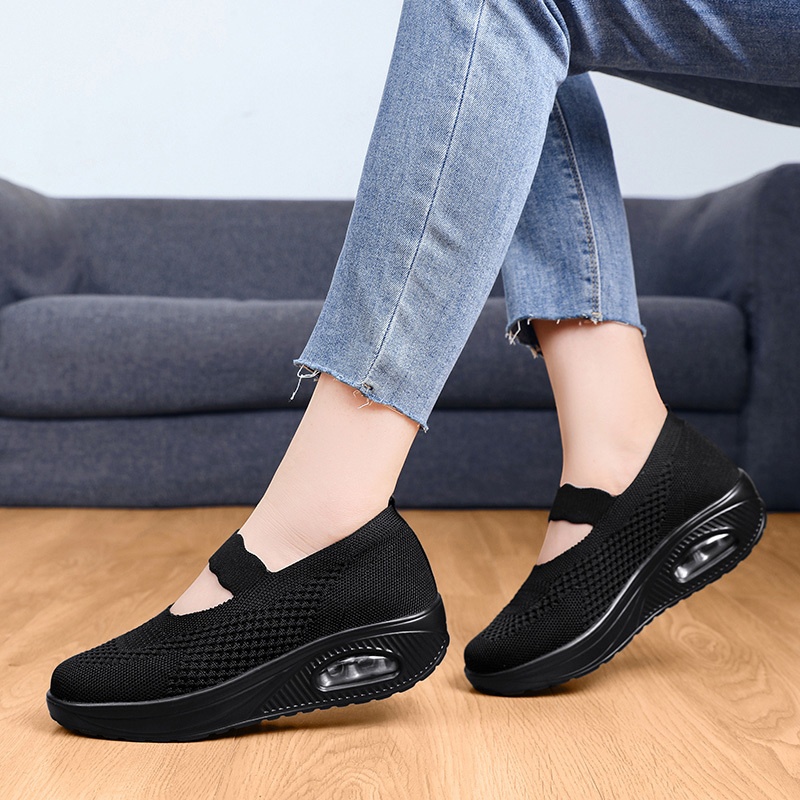 women's breathable air cushion leisure shock sneakers