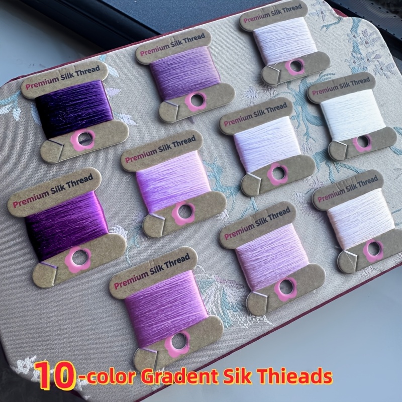 10pcs Premium Silk Thread Set for Embroidery