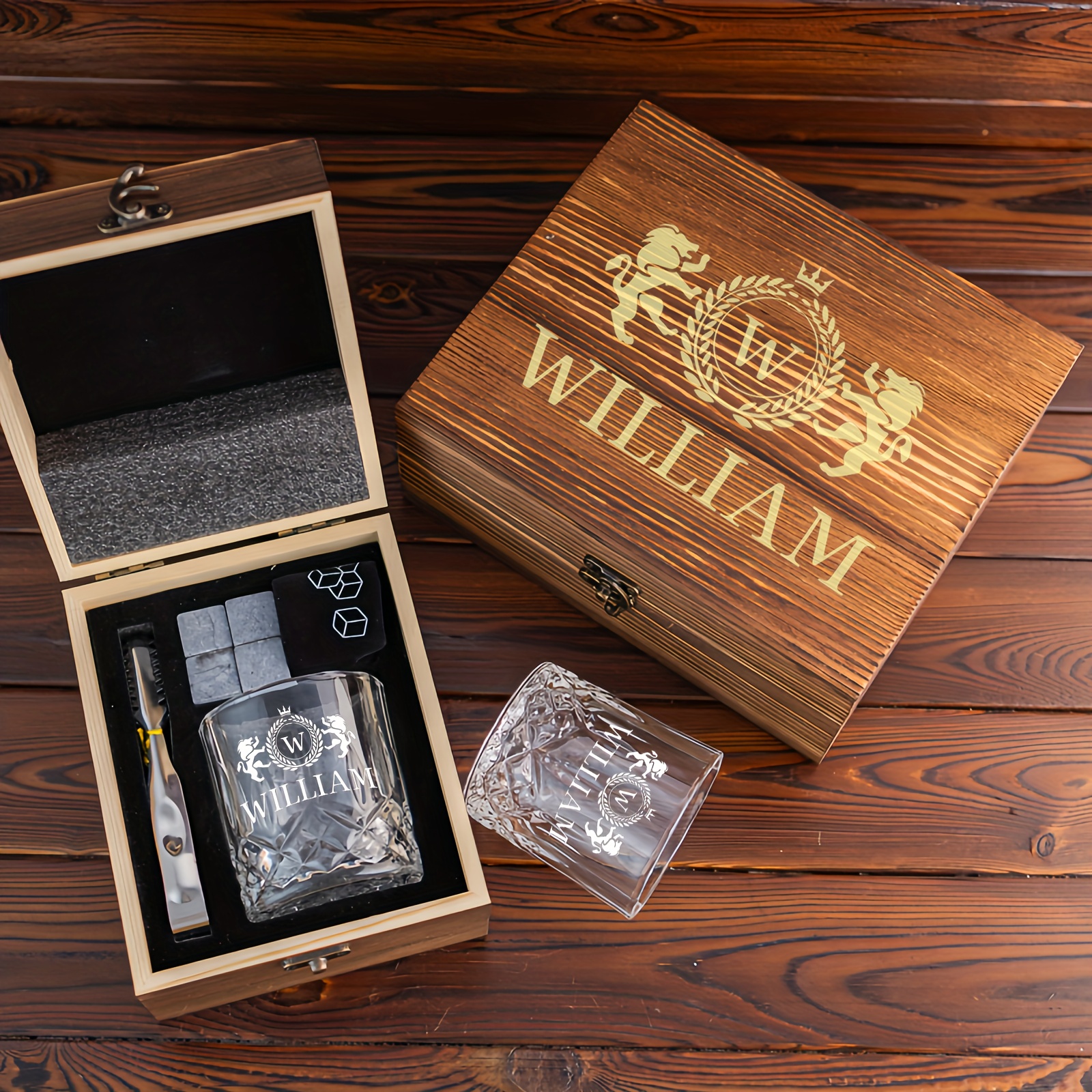 personalized engraved whiskey glass use perfect - Temu