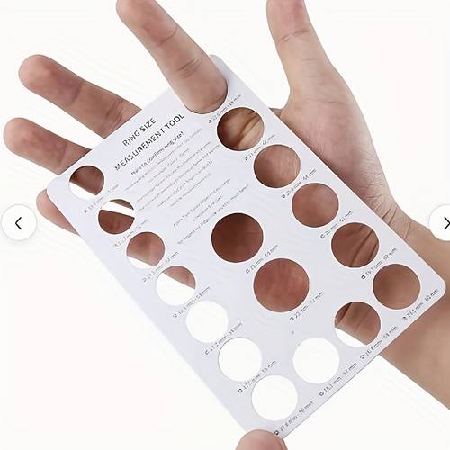 reusable ring size measuring card finger sizing tool for european and us ring sizes