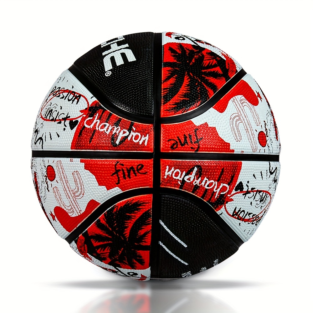 PSYCHE High-Performance Basketball - Cool Design for Training & Competition, Indoor/Outdoor Use, Perfect Holiday Gift - Black/White