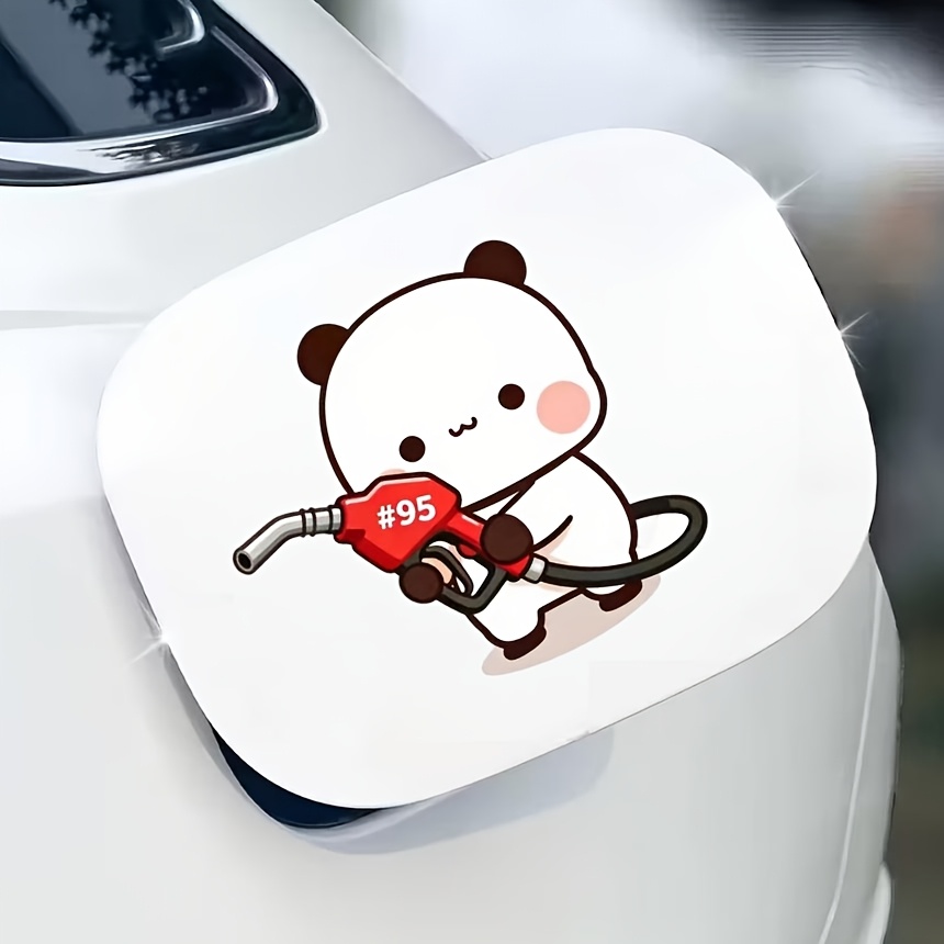 TEMU 1pc, Car Sticker, Self-adhesive Painting, Decoration Small Car Sticker, 95# Fuel Sticker, Creative Car Decal Waterproof Car Sticker, Electric