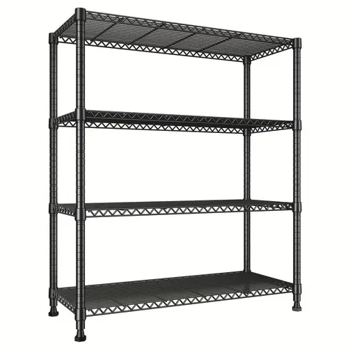 59h 4 tier storage shelves heavy duty storage shelves wire shelving unit metal shelves heavy duty shelving adjustable garage storage wire shelf pantry shelves for bedroom kitchen rack 35 5w x 14d x 59h