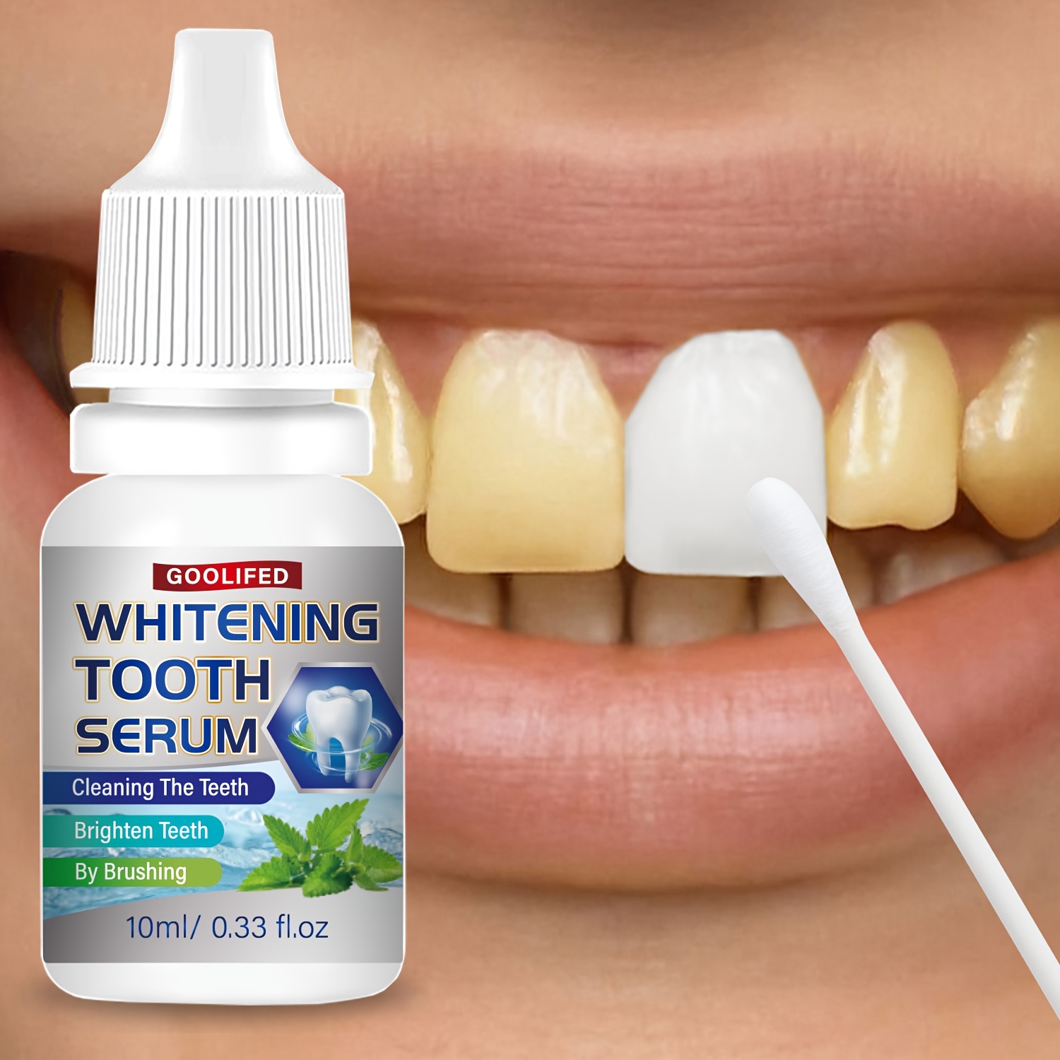 teeth serum mint flavor   teeth serum prevents plaque by brushing deep cleaning formula teeth gel   to reveal snowy teeth suitable for men and women 10ml