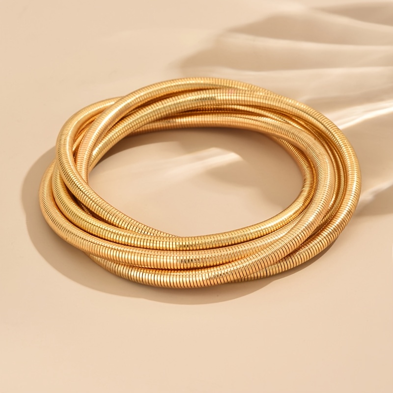 TEMU Bracelet Élastique Multicouche Simple pour Femme
