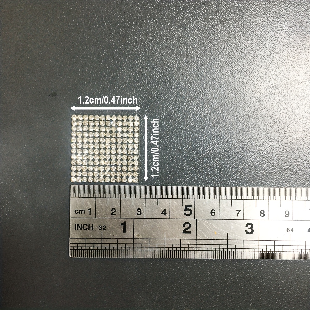 10pcs Self-Adhesive Square Shape Rhinestone Decals for DIY