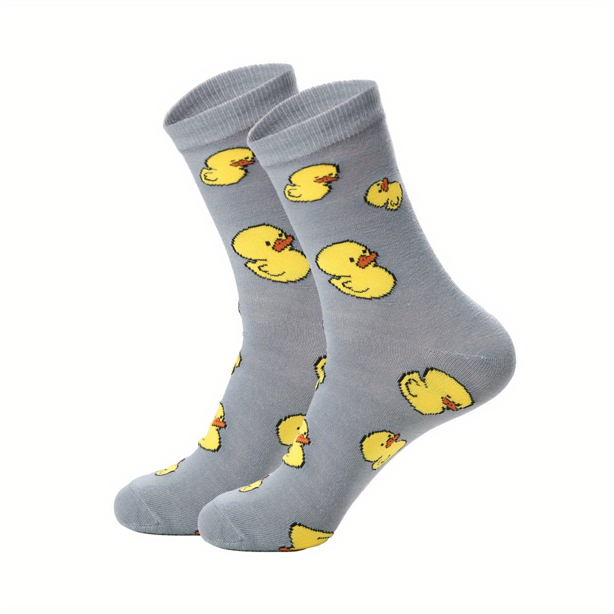 TEMU A Pair Of Mid-calf Socks Featuring A Fun Cartoon , Daily , Home Use, Office Wear, And Outdoor Activities During The Autumn And Winter Seasons