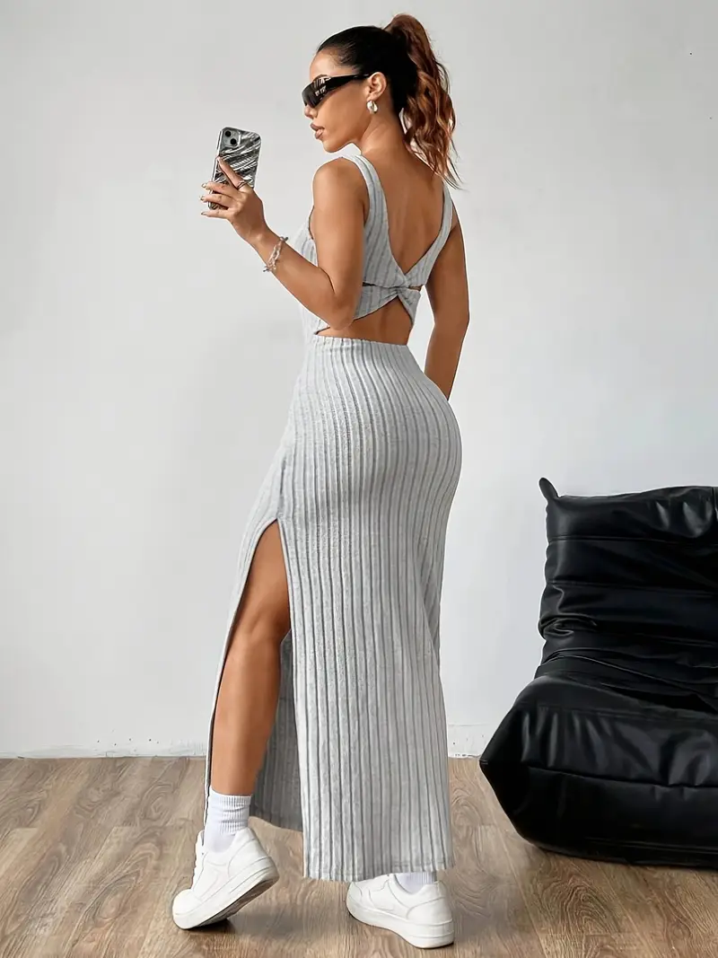womens backless cami dress ribbed dress women's clothing - Temu Mauritius womens backless cami dress ribbed dress women's clothing - Temu Mauritius