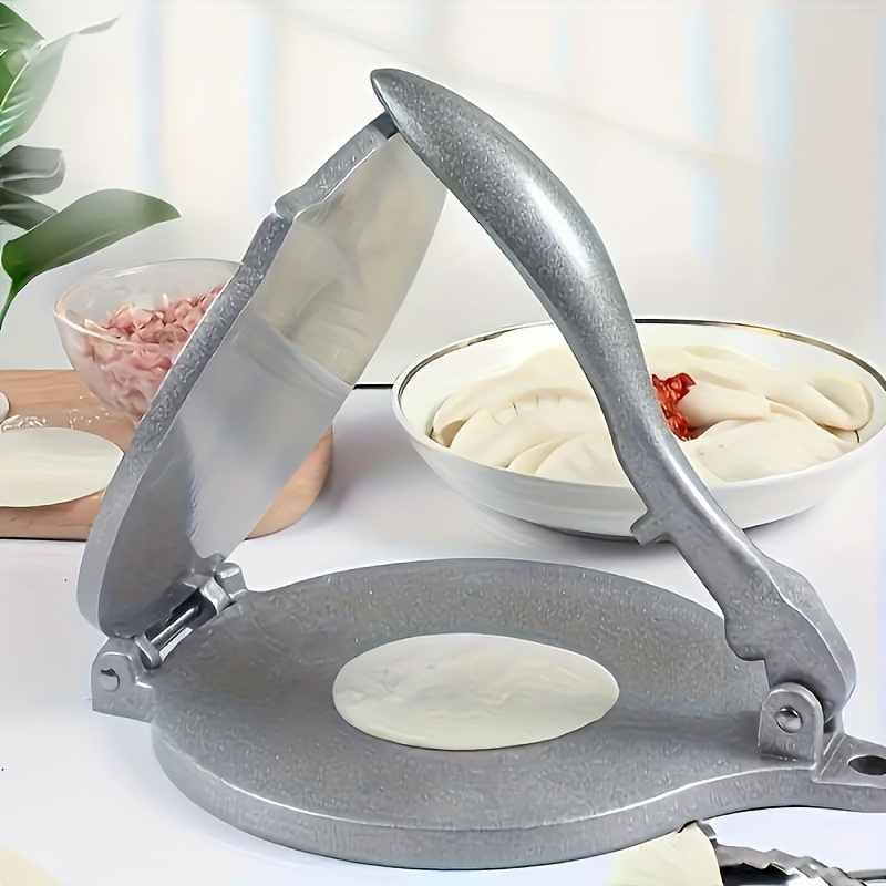 TEMU 1pc Tortilla Press - Heavy Duty Aluminum Manual Tortilla Maker, Flour & Corn Tortilla Presser, Sturdy Dough Press For Homemade Tortillas, Roti,