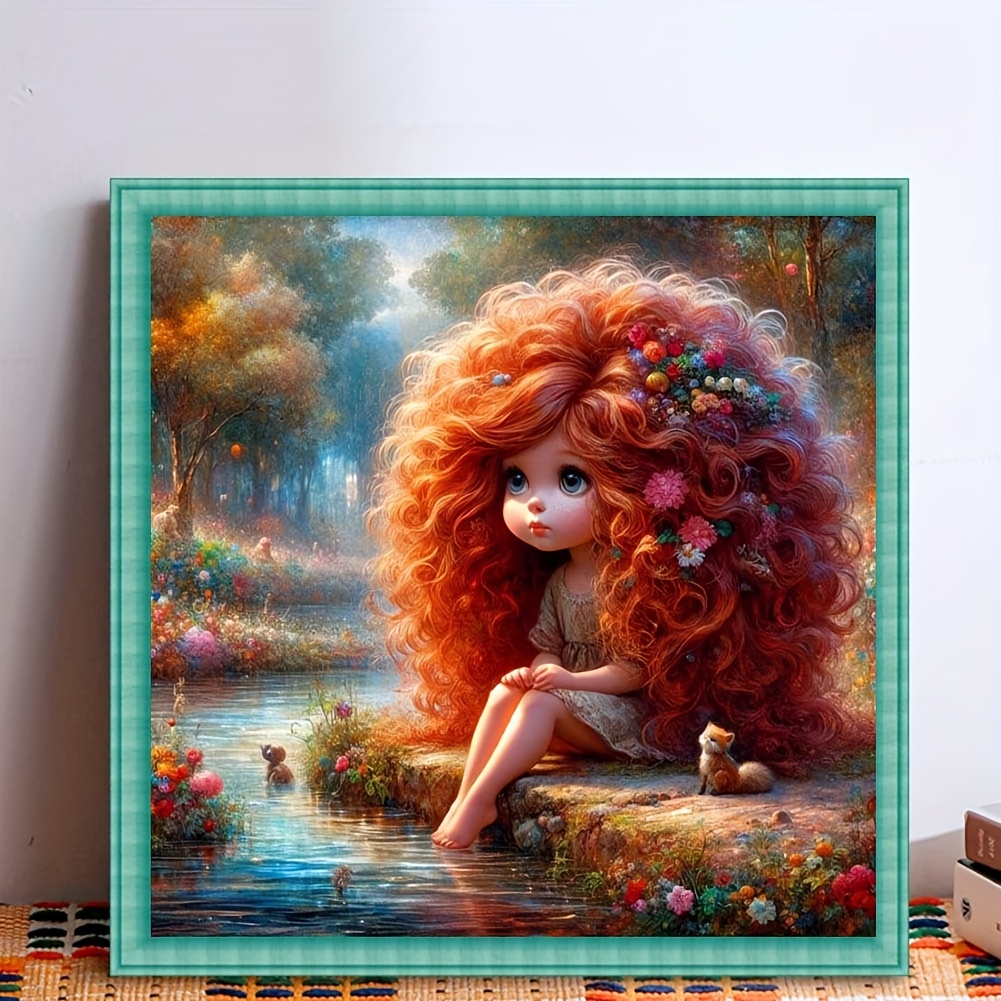 1pc kit pintura diamantes chica Temu Ecuador