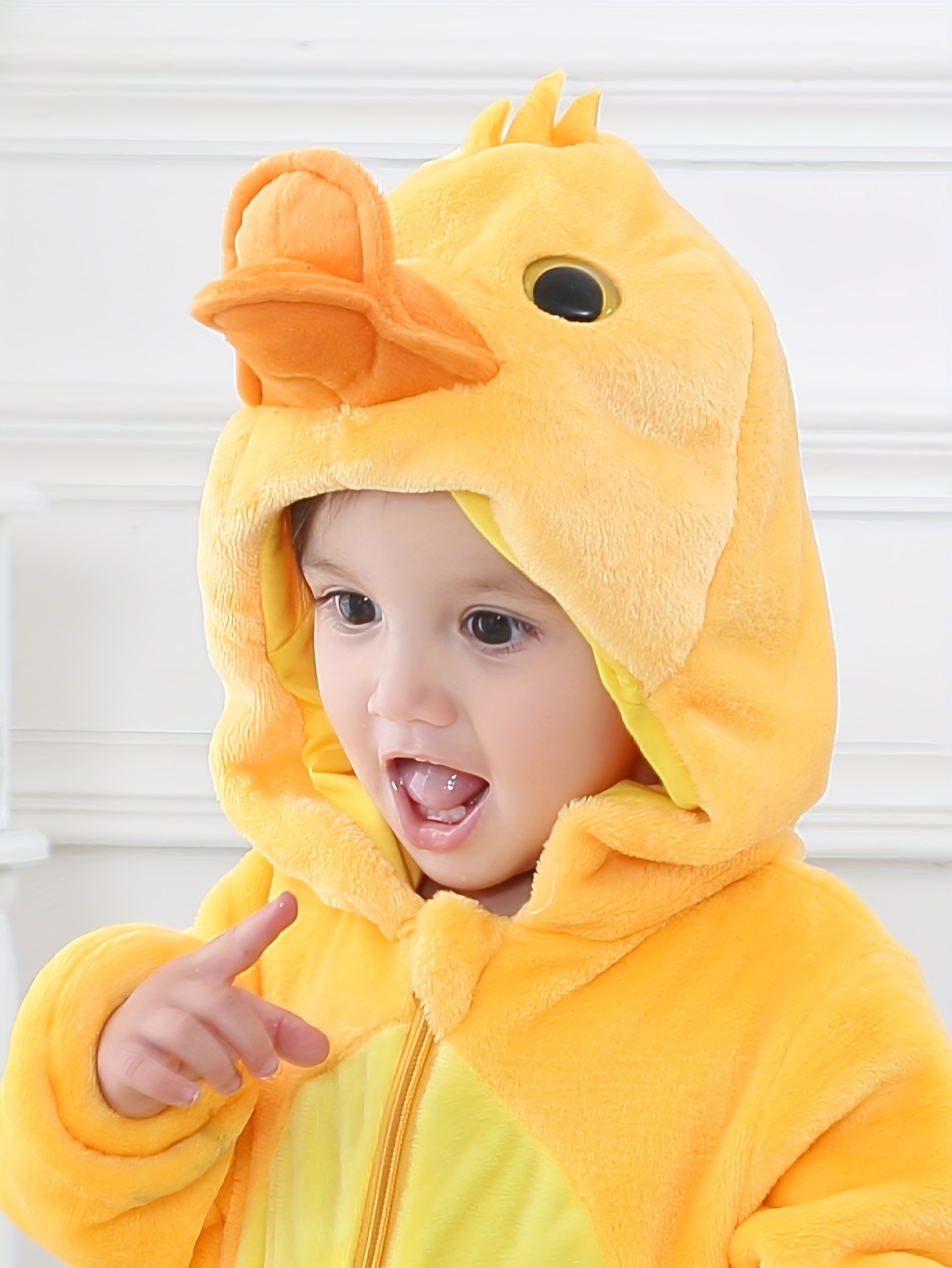 adorable yellow hooded romper soft flannel long Temu Saudi Arabia