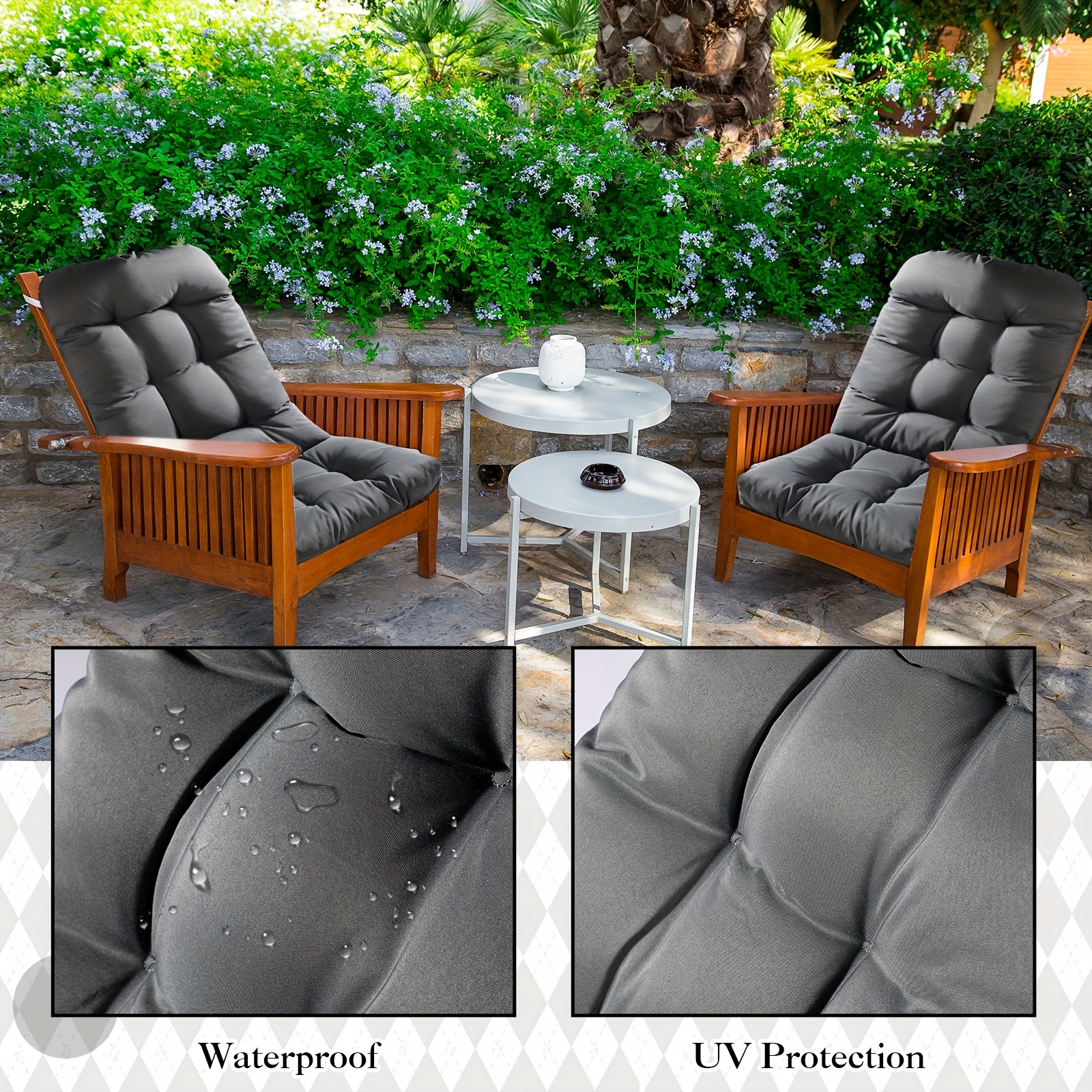 Patio Furniture Seat And Back Cushions For Rocking Chairs