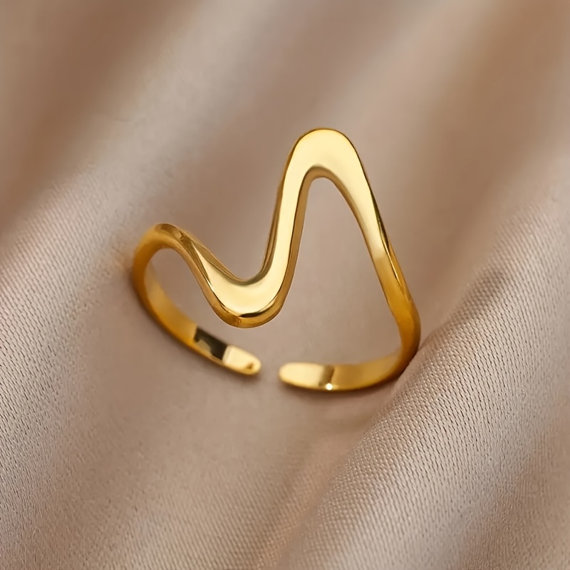 TEMU Dembiles de estilo Kpop, anillo de moda con forma para uso diario
