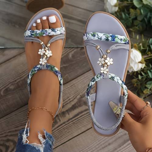 floral decoration sandals for daily for busy women women shoes