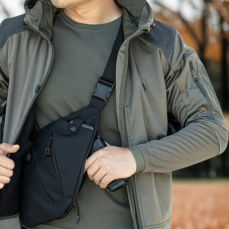 anti theft travel bag for men Anti-Theft Chest Adjustable Running Vest Pack for Trekker Essentials quality Nylon and Polyester Fabric / FEATURES Men Crossbody Travel Bag Anti