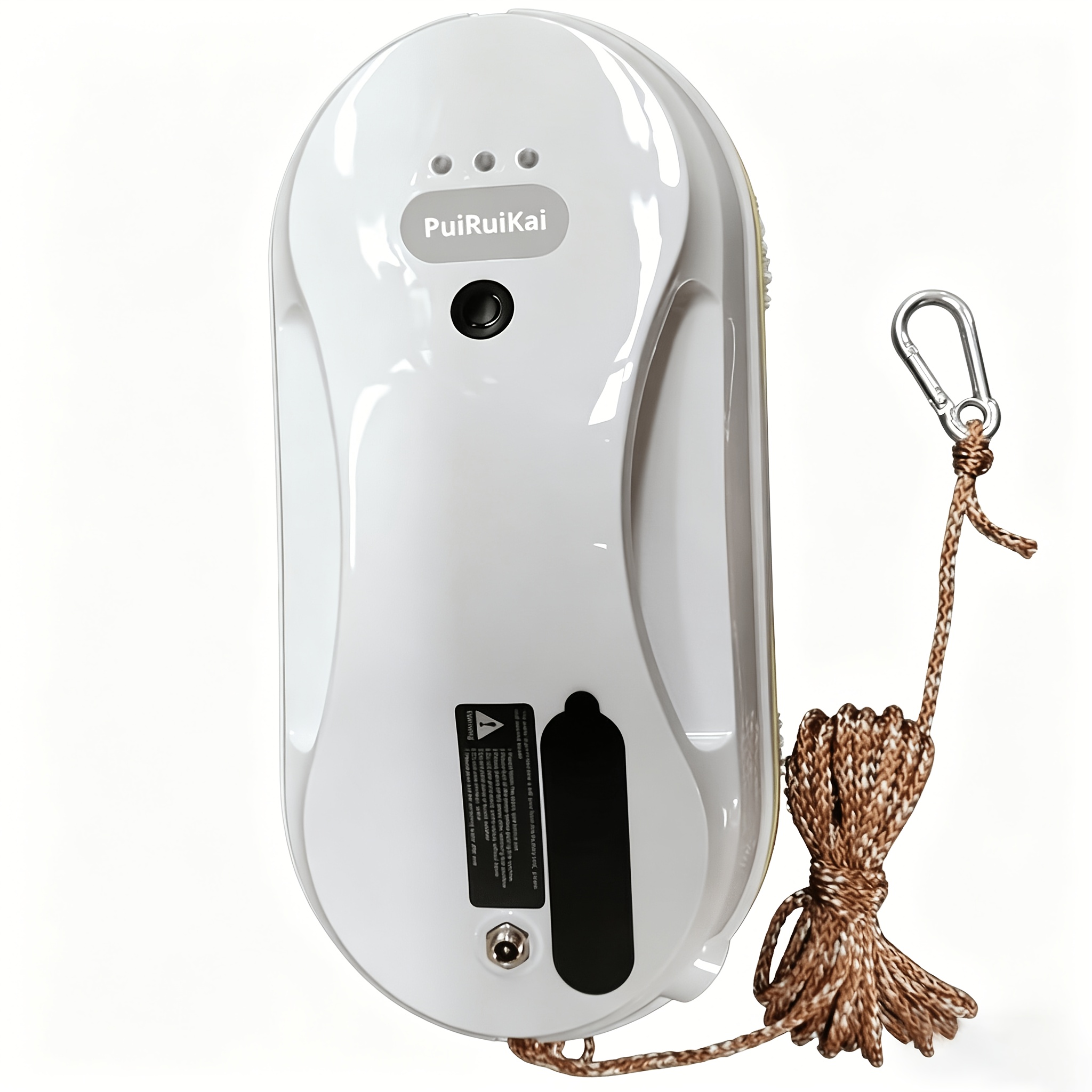 Puruikai09 Window Cleaning Robot (plug In) - Automatic Robotic Window Washer With Remote Control, Automatic Water , 10pcs Cloths & Anti-fall Safety Rope Suitable For, Doors, Shower Enclosures, Care