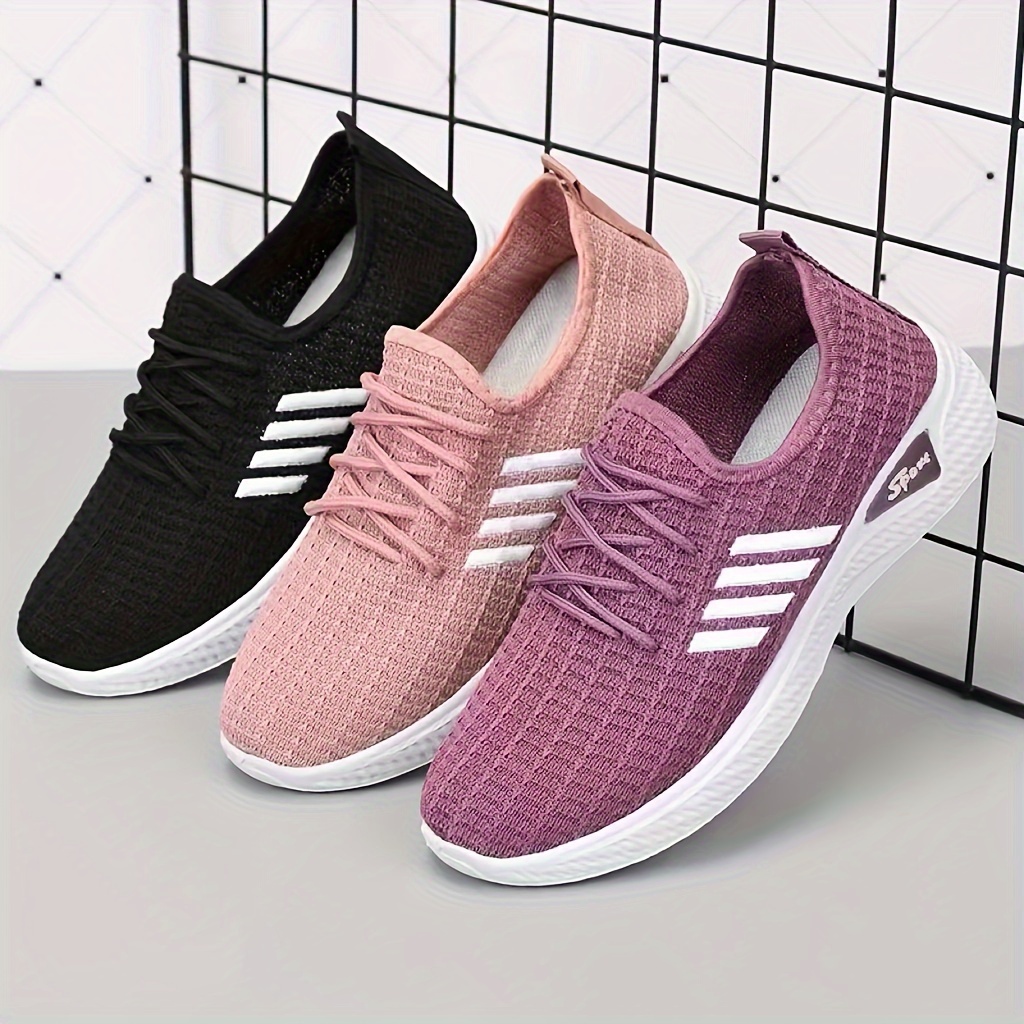

Women's Breathable Athletic Sneakers, Lightweight Soft-sole Casual Walking Trainers, Low-top Running Shoes