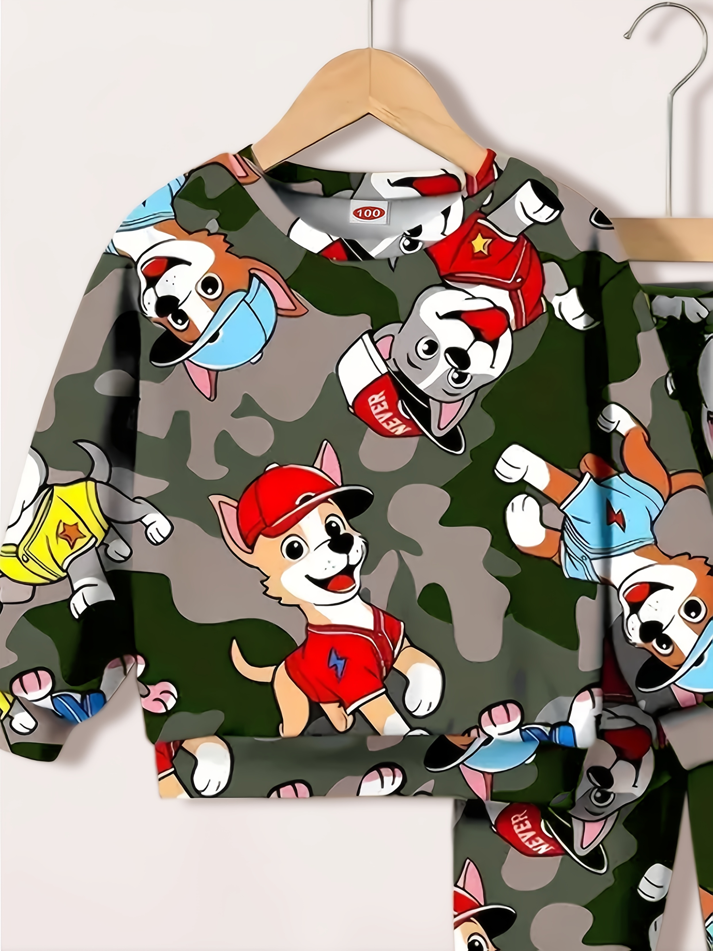 piezas conjunto sudadera pantalones estampado militar Temu Uruguay