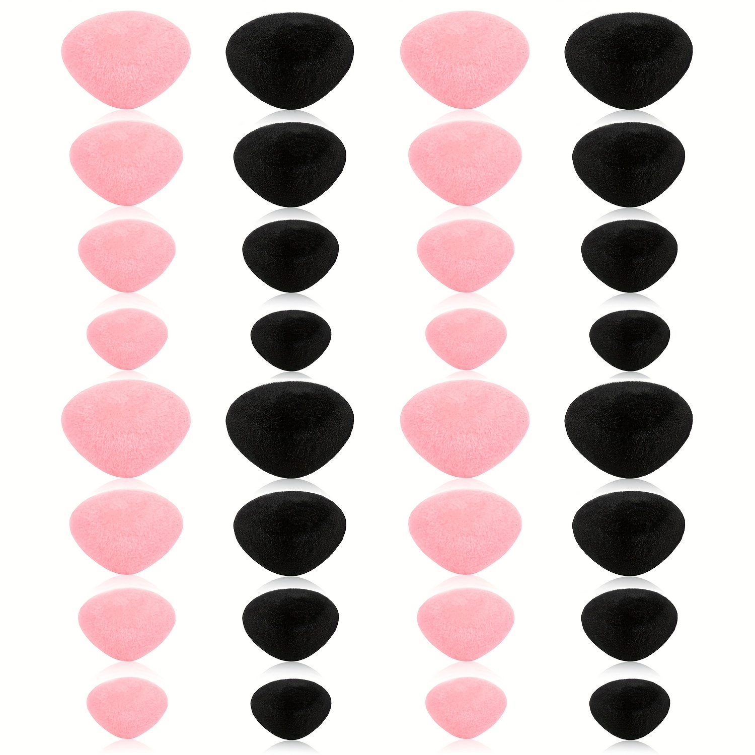 Image of A Set Of 32 Safety Nose For Plush Doll Additions With Washers, Including Craft Noses In Sizes 11/15/17/18 Mm, Suitable For Crocheted Stuffed Animals And Puppets
