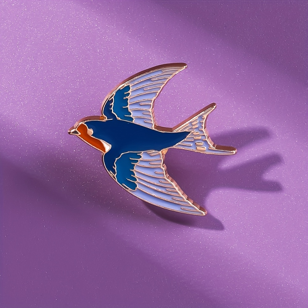 Fashionable Swallow Enamel Brooches, Decorative Ornaments, Lapel Pins, Bag Badges, And Jewelry Gifts
