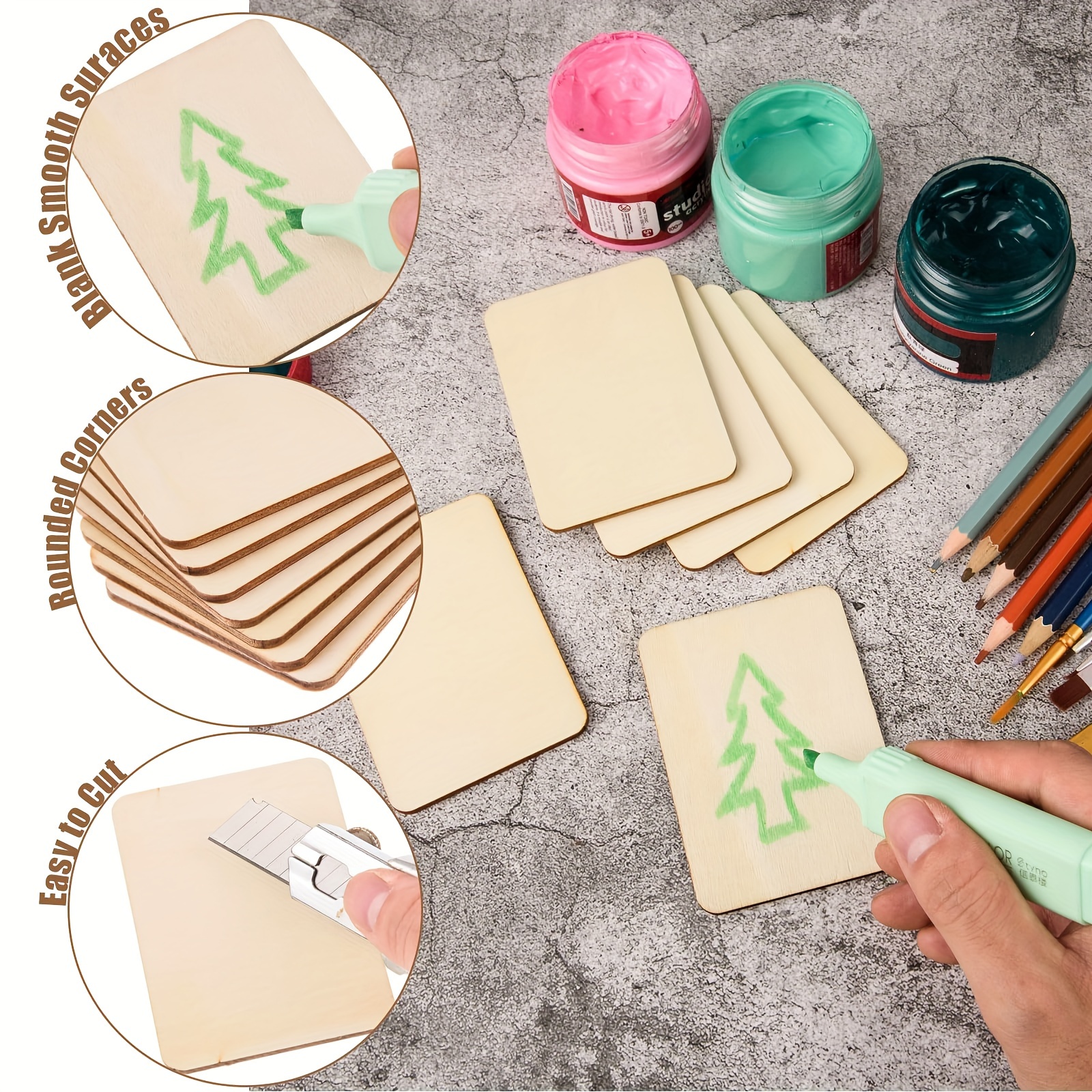 Unfinished Wood Products for DIY Crafts and Art Projects