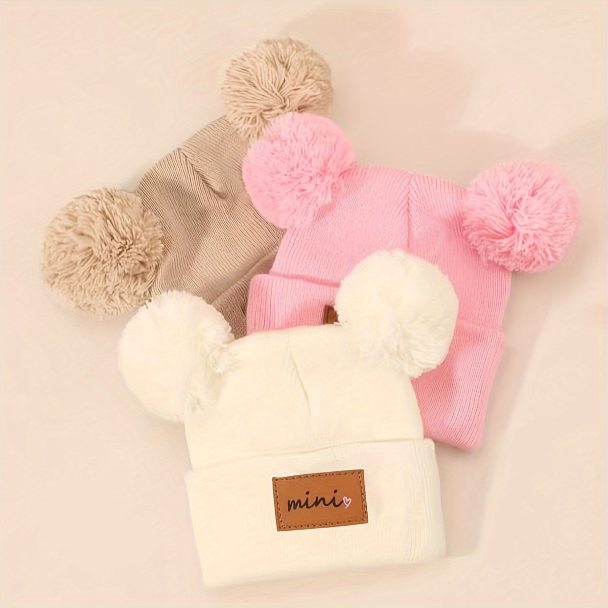 

Adorable -embellished Knit Beanie For 0-3 , & , For Fall/