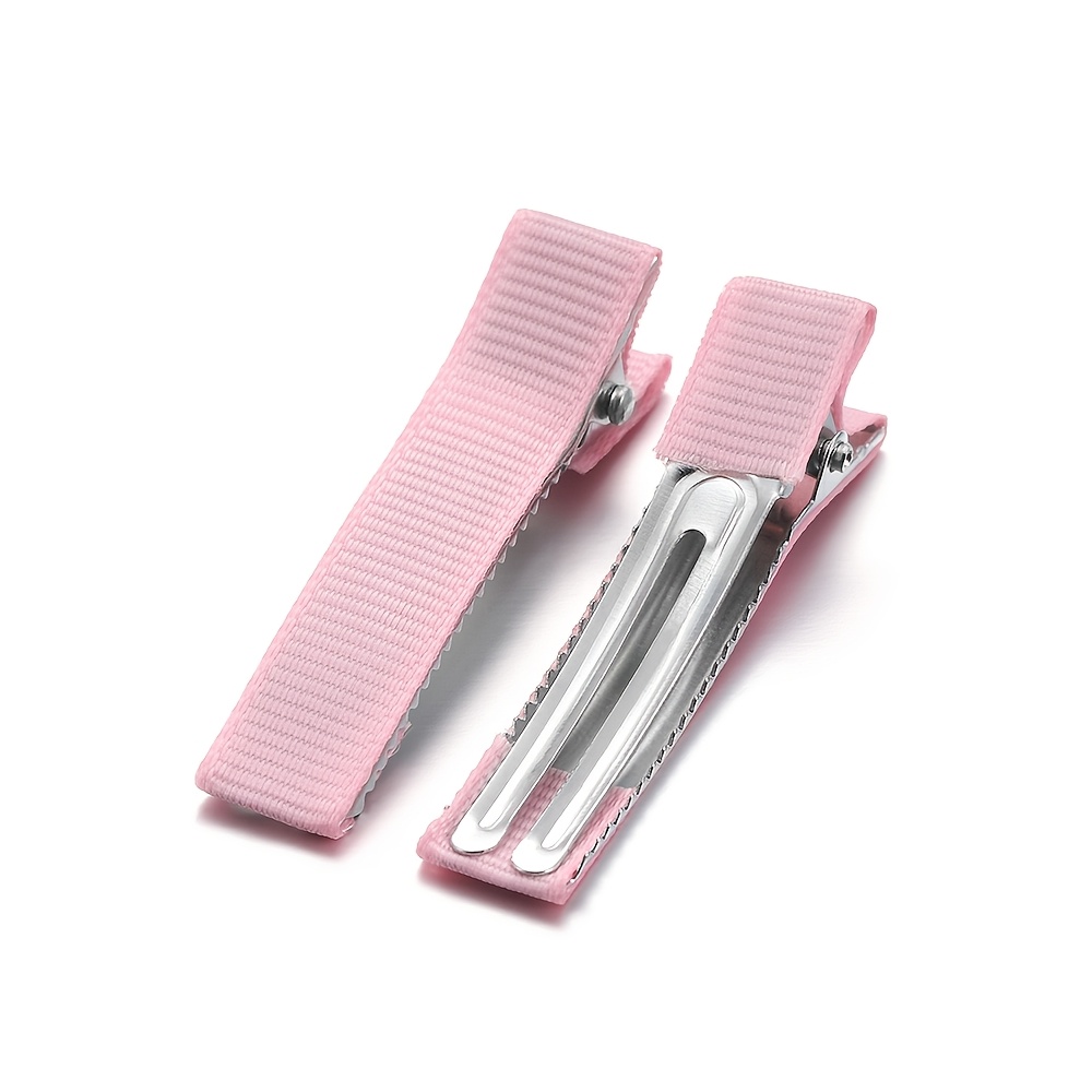 TEMU 10 pinzas para el cabello con tela enrollable y base roscada, ideales para manualidades y decoración