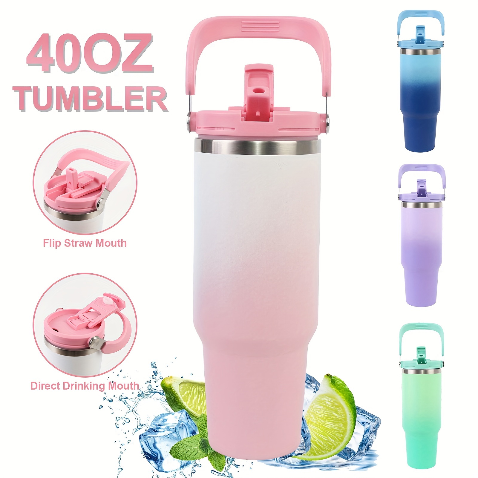 

1pcs 40oz Insulated - Insulated , Reusable Insulated Cup, Cup, For , Homes, , , Drinking And Hot , Christmas ,