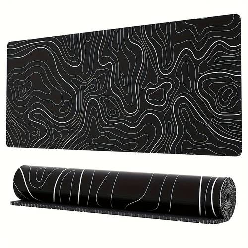 1pc topographic map extra large gaming mouse pad computer hd keyboard pad mouse pad office desk mat natural rubber non slip office mouse pad office desk accessory