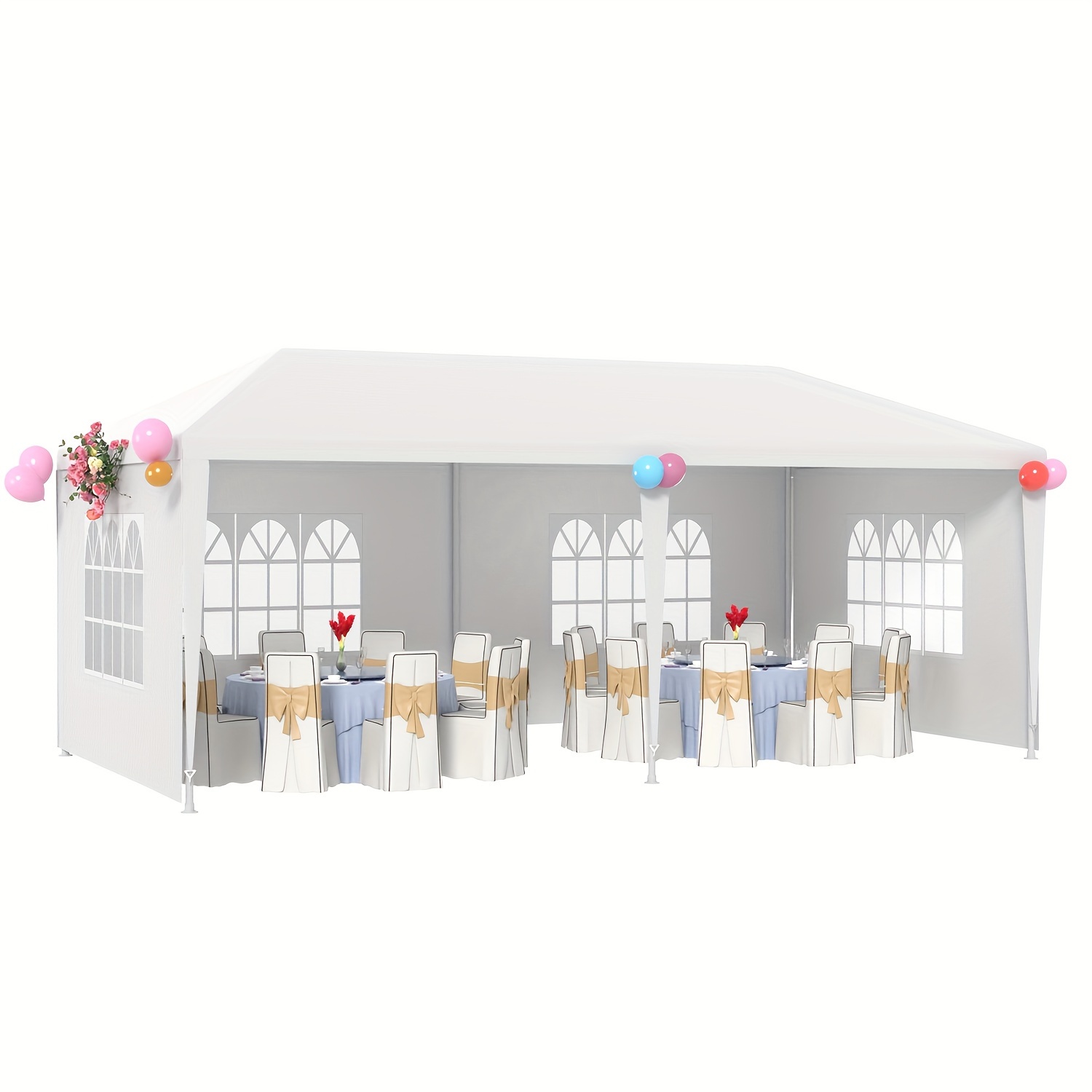 

10×20ft Party Tent, Outdoor Wedding Tent, Equipped With A Detachable Heavy-duty Large Canopy Tent, Shelter Tent For Party Event Advertising