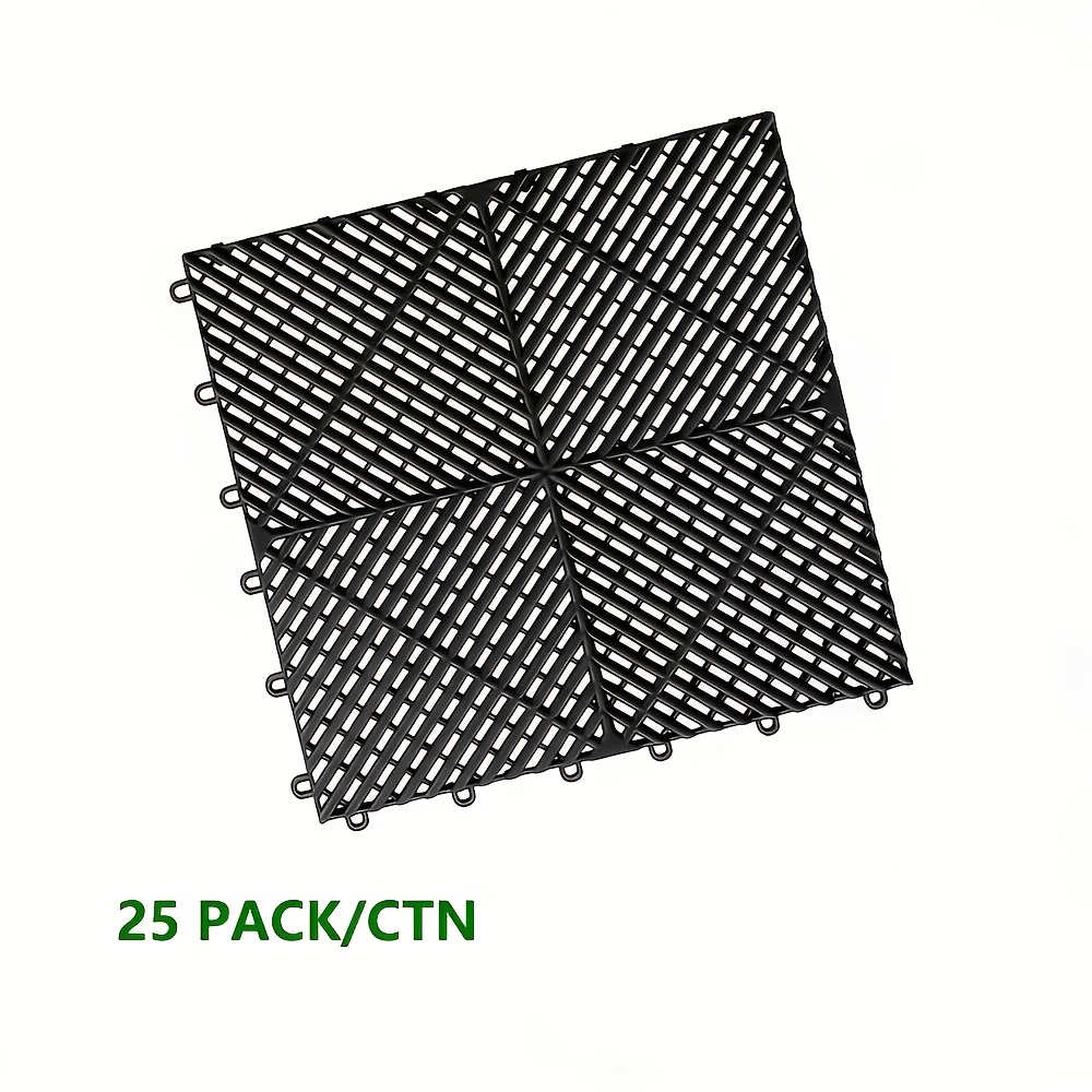 Bandesun No. 25 Garage Floor Mat, Multi-functional Car Mat - Stitched Mesh Pp Material, Car Washing Floor Mat, Essential For Garage!