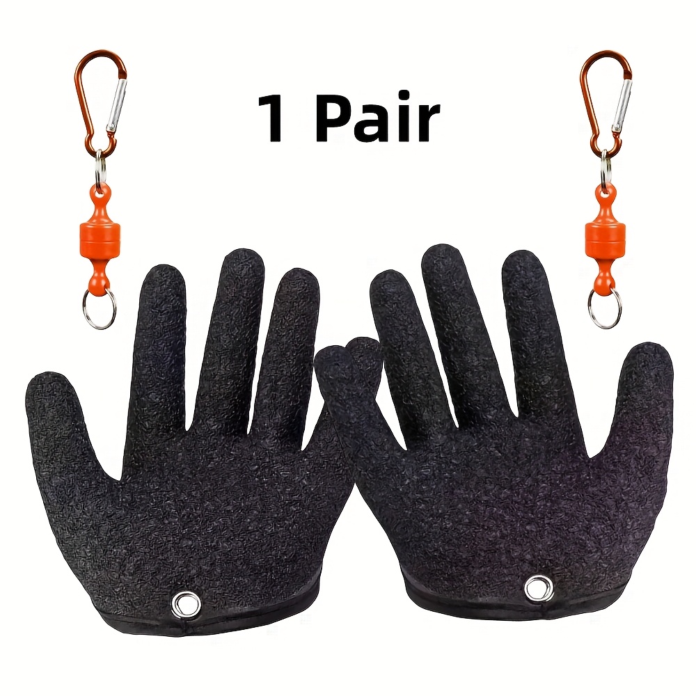 E-shop Angelhandschuhe mit Magnetverschluss, Professionelle Fischerhandschuhe für schnelles Trocknen, -Rutsch-Angelhandschuhe zum Handhaben Fangen von