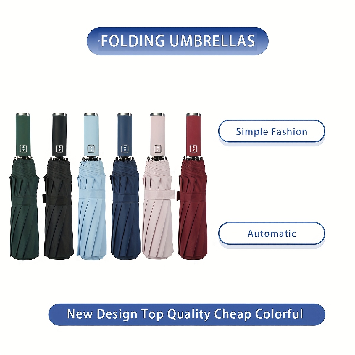 Xlaomi-stijl automatisch open/dicht opvouwbare paraplu