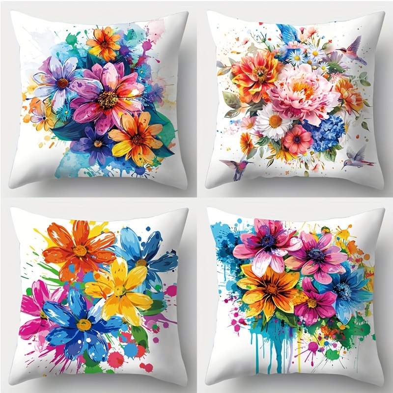 

4pcs, Pillowcase, 17.72 * 17.72 , Suitable For And Sofa Decoration, Accessories, Sofa, Pillowcase, (excluding )