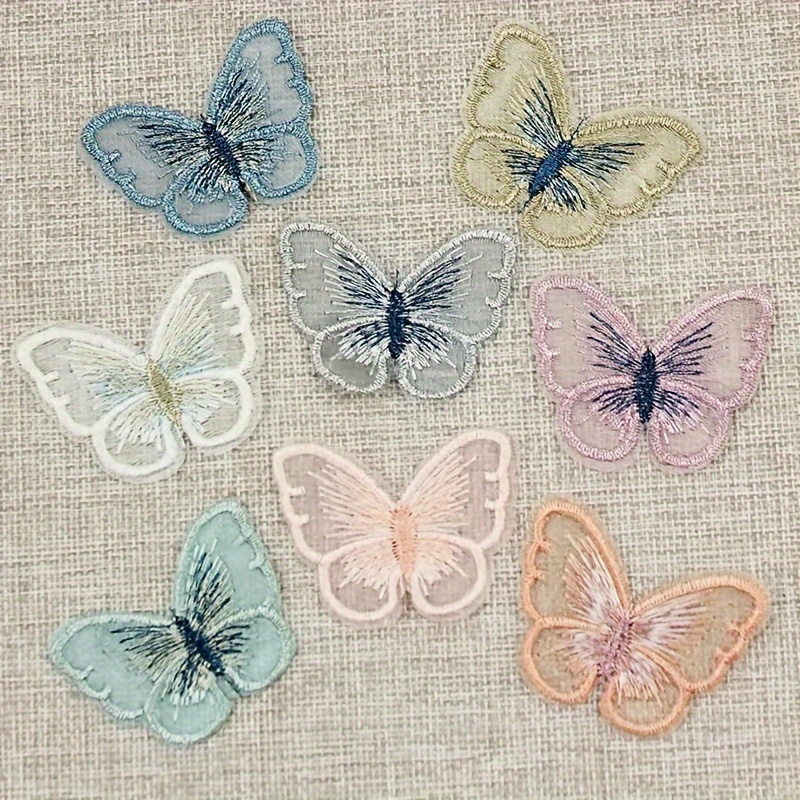 Image of 24pcs Double Layer Golden And Lace Handmade Embroidered - Very Suitable For Handmade Hair Clips Wedding Dress Applique Decoration