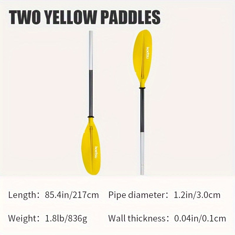 KOETSU Two-Stage Double Headed Kayak Aluminum Alloy Segmented Oars