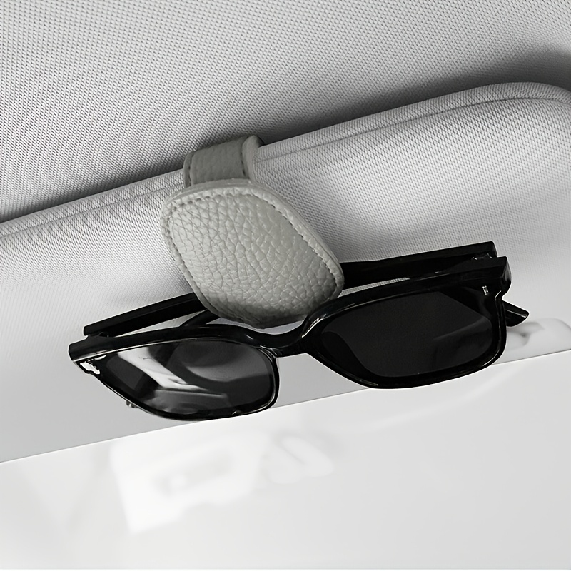 TEMU 1pc Car Eyeglass Clip Suitable For Sun Visors, Non-blocking View -access Eyeglass Holder, Fashion Glasses Storage Organizer For Dashboard, Visor