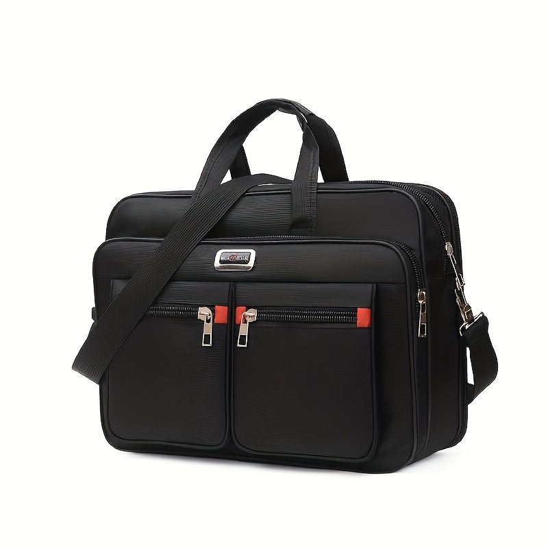 

Men's Large Capacity Shoulder Bag - A Waterproof, Wear-resistant Briefcase With A Design, Suitable For Daily Commuting And Business Travel.