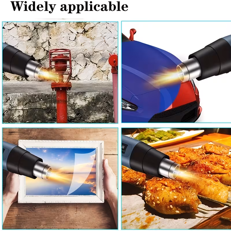 2500w heat gun hot air gun dual temperature settings 352 f 1202 heating hot air gun electric hand tool for bending plastic drying thawing handicrafts and shrinking pvc peeling paint Product details 4