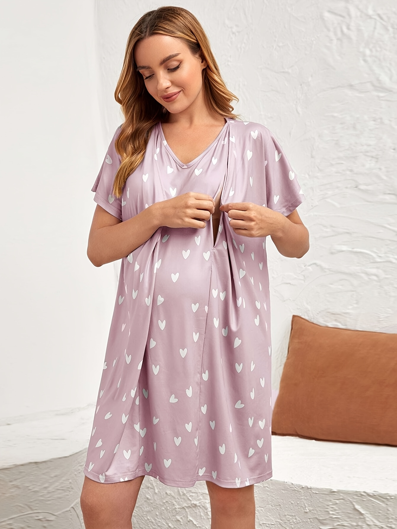 casual long sleeve white dress Modest A-Line Long Sleeve Floor Length Train Simple Casual Chiffon Bateau V-Back Wedding Dress, Diamond White / 14 main image 0