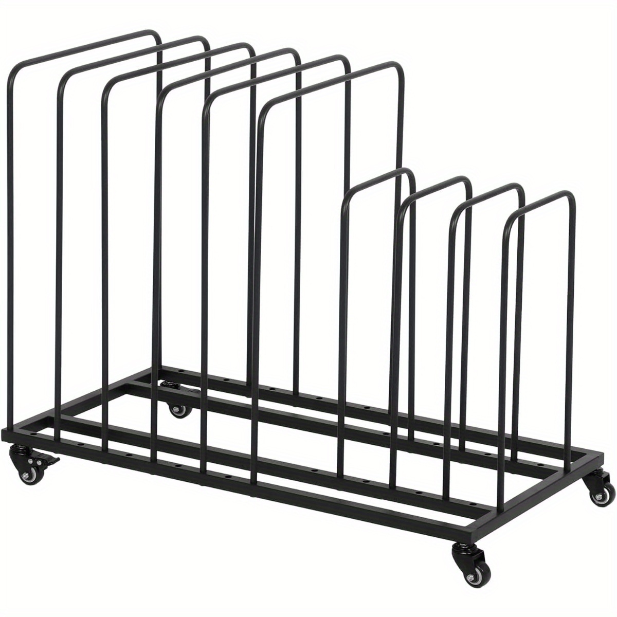 Image of Metal Art Storage Rack, Mobile Art Drying Rack With Rolling Brakes, Art Display Stand For Prints, Boards, Paintings, And Artwork, 85×69×43cm