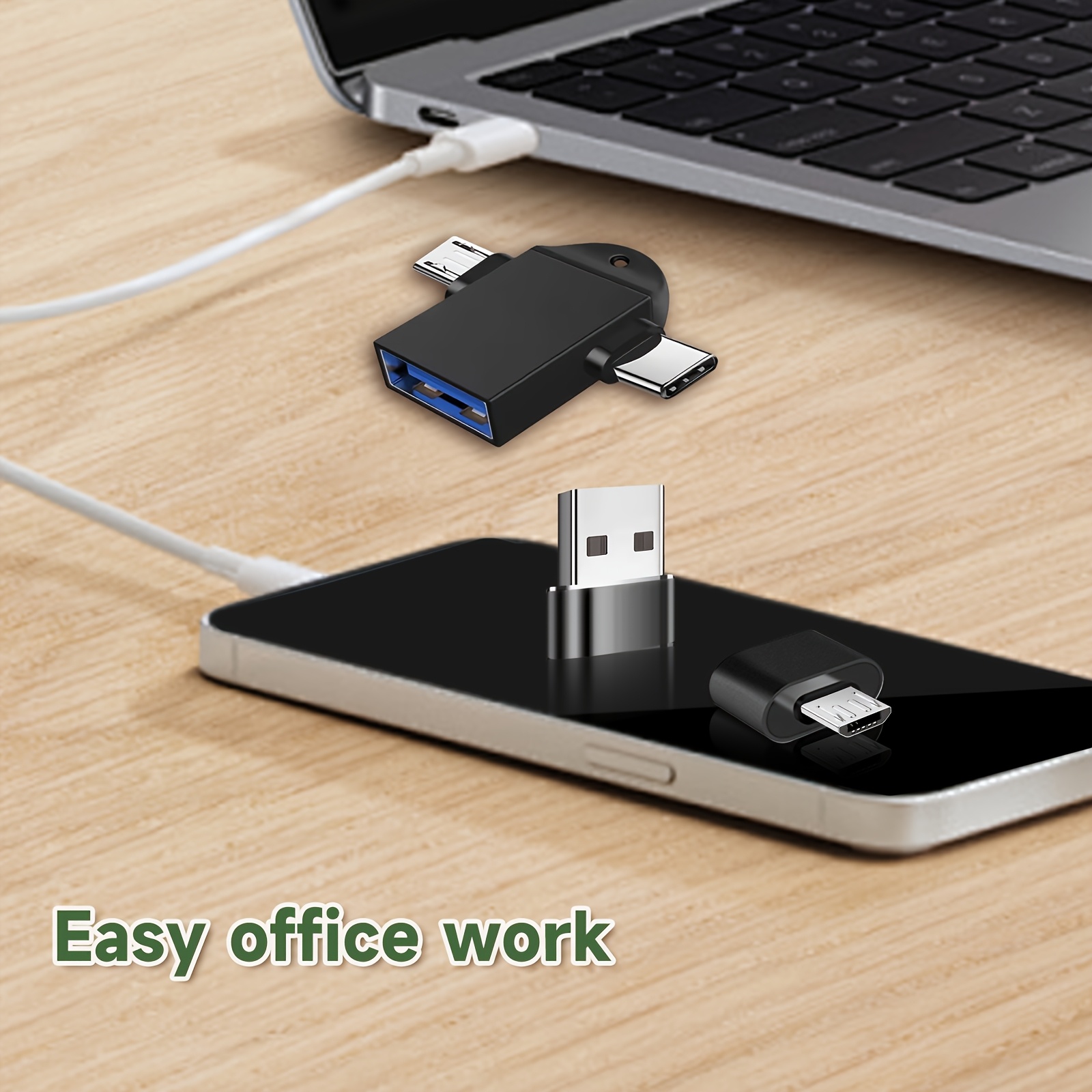 32 adaptadores usb-c a usb 3.0 y usb a otg | abs , voltaje de funcionamiento ≤36v, para dispositivos sin batería, smartphones , tablets | ideal para regalar Detalles del producto 1