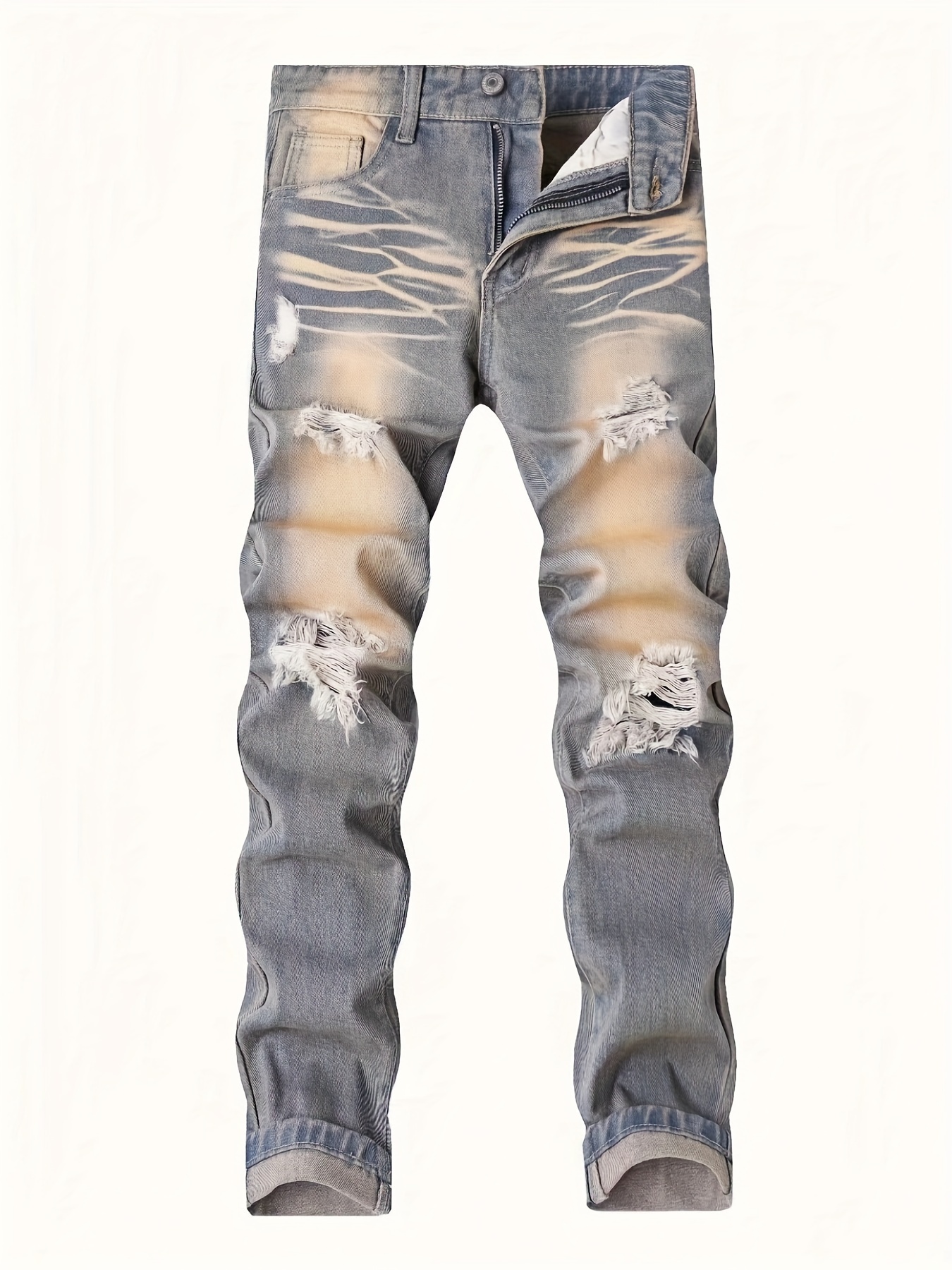 Kid's Skeleton Print Jeans, Denim Pants With Pockets, Boy's Novelty Clothes  For All Seasons