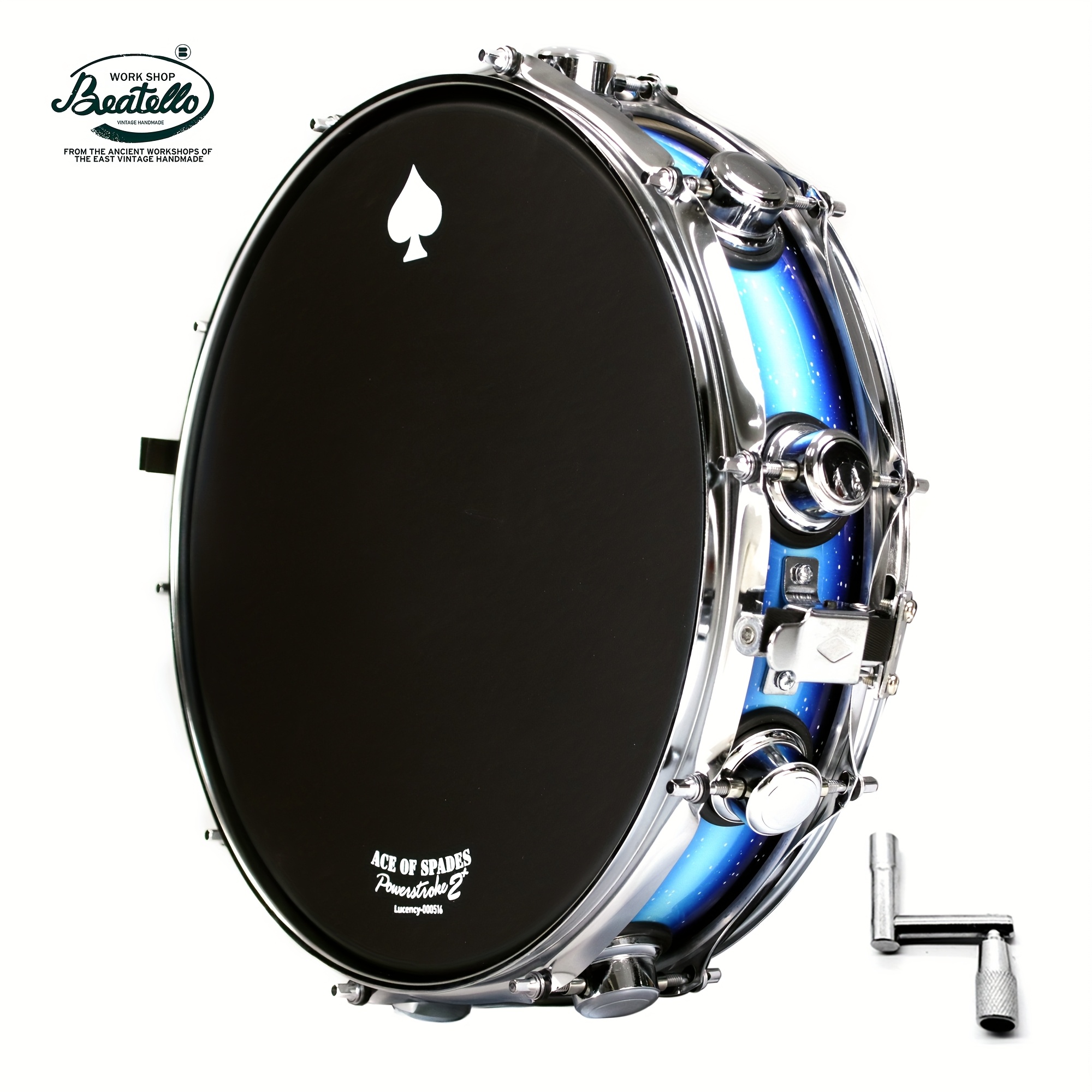 14in 4in snare drum wooden drum shell alloy snare wires included drum key suitable for beginners and professional musicians four colors   Product details 6