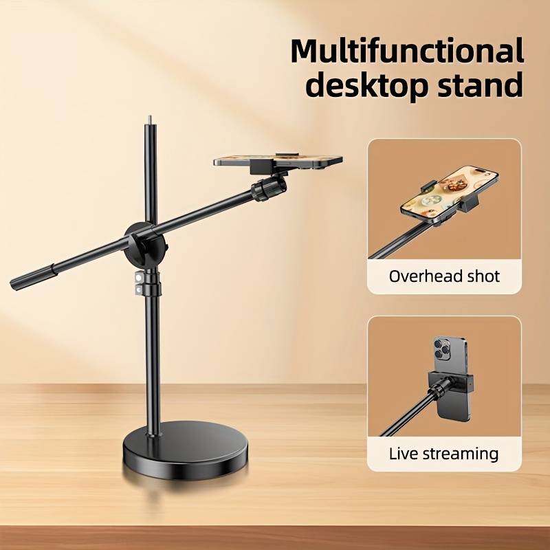 TEMU Professional Overhead Shooting Kit, Adjustable Head Support And 360-degree Gimbal With Phone Holder, Adjustable Multi-functional Photography